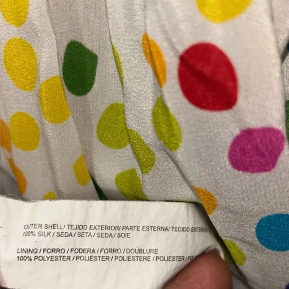 All Things Mochi Mini Multicolored Silk Dress(Size Xs) — image 6 of 8